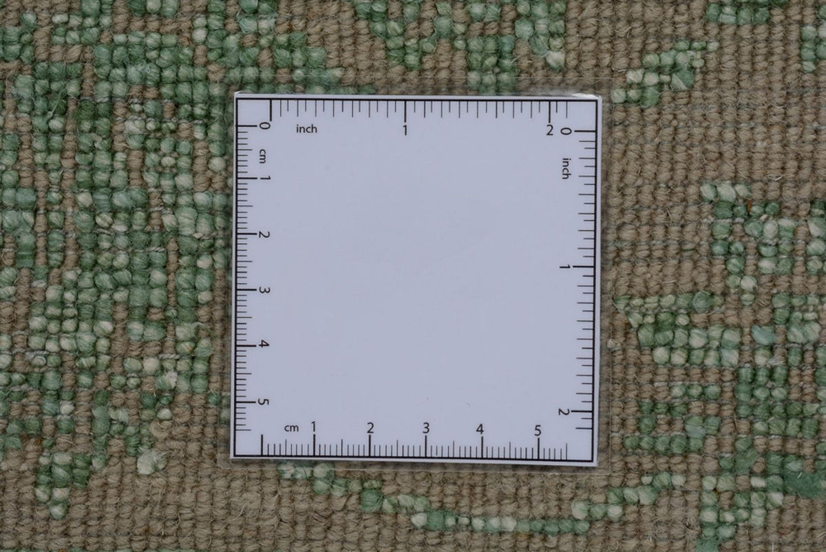Designer tæppe - 326 x 248 cm - olivengrøn