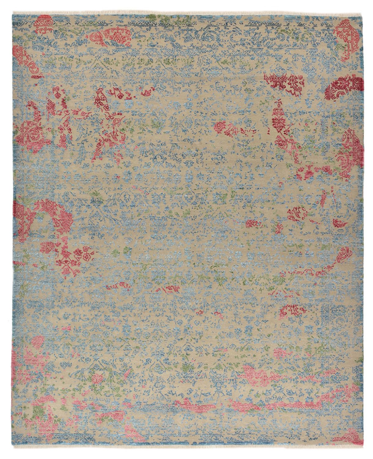 Designer tæppe - 295 x 244 cm - flerfarvet