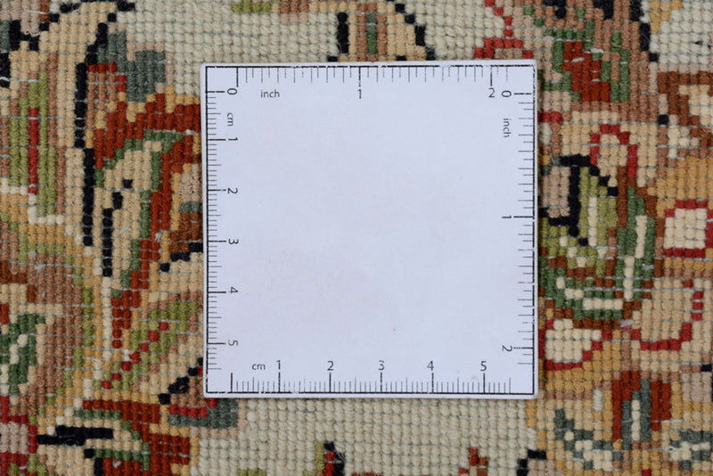 Orientalsk tæppe - Tabriz rundt  - 218 x 216 cm - mørkeblå