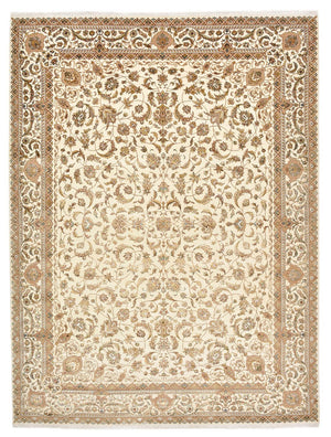 Orientalsk tæppe - Tabriz - 364 x 275 cm - creme
