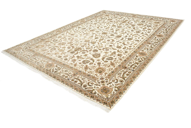Orientalsk tæppe - Tabriz - 364 x 275 cm - creme