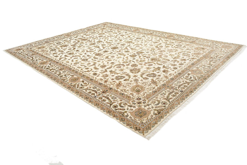 Orientalsk tæppe - Tabriz - 364 x 275 cm - creme