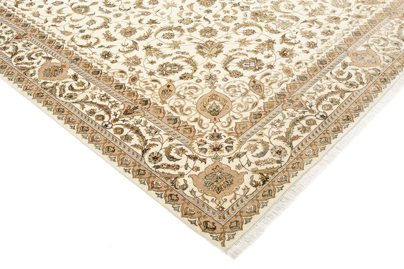 Orientalsk tæppe - Tabriz - 364 x 275 cm - creme