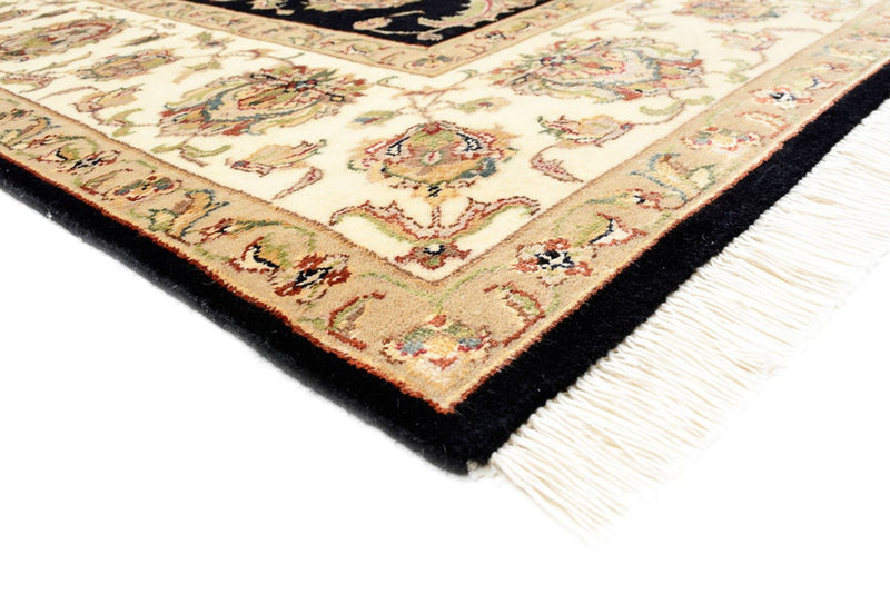 Orientalsk tæppe - Tabriz - 214 x 155 cm - mørkeblå