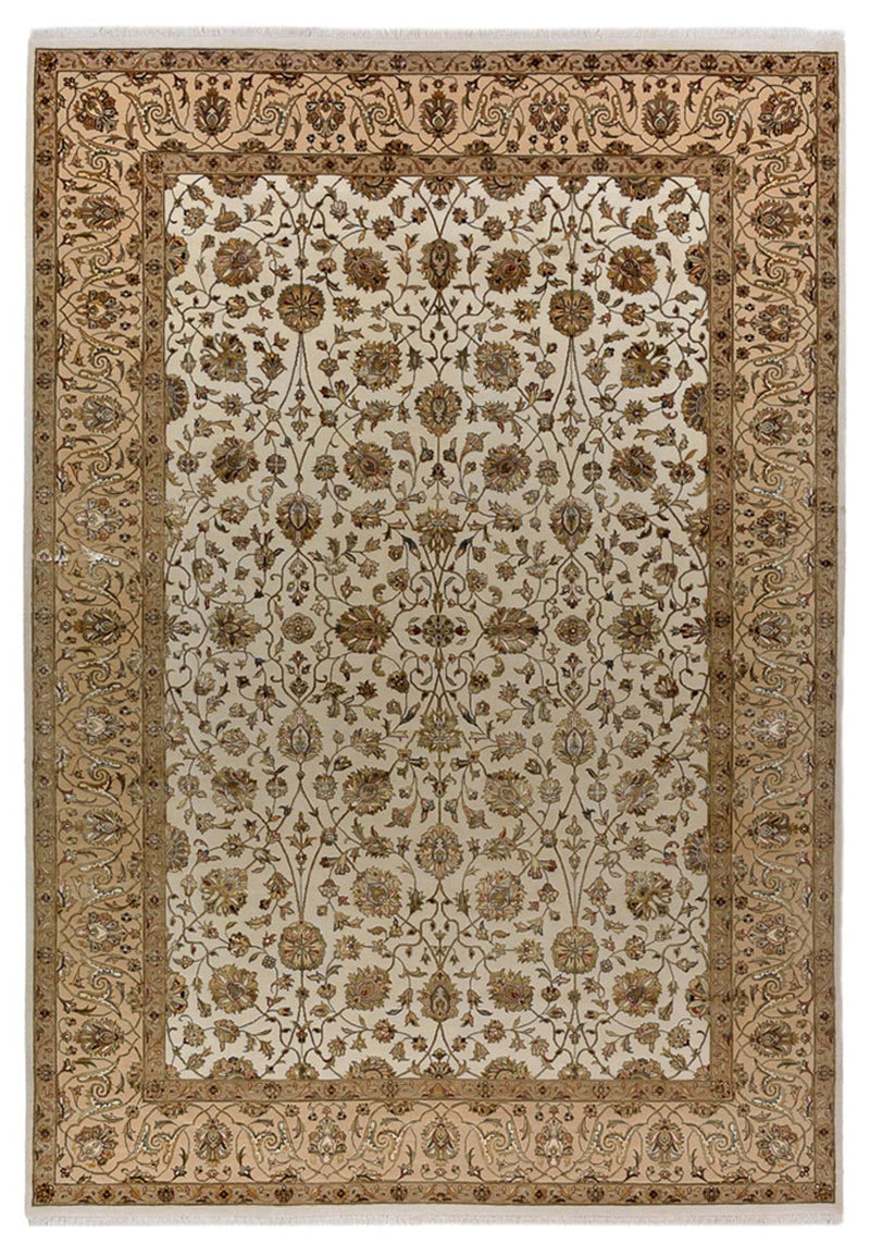 Orientalsk tæppe - Tabriz - 307 x 215 cm - creme