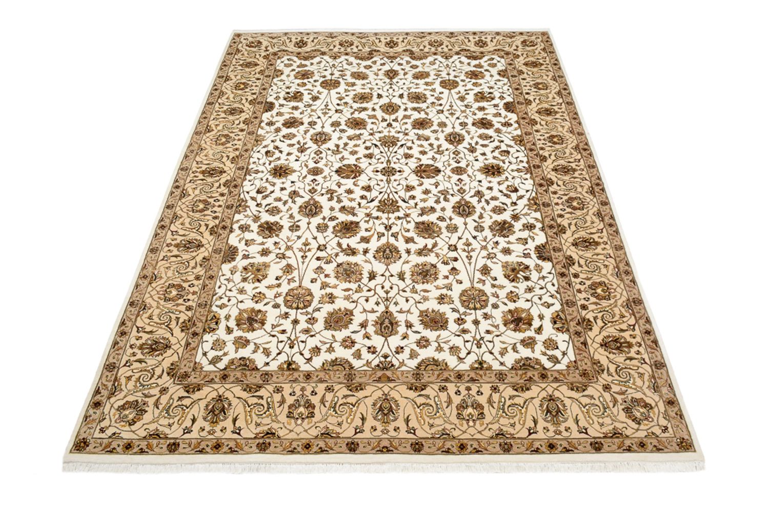 Orientalsk tæppe - Tabriz - 307 x 215 cm - creme