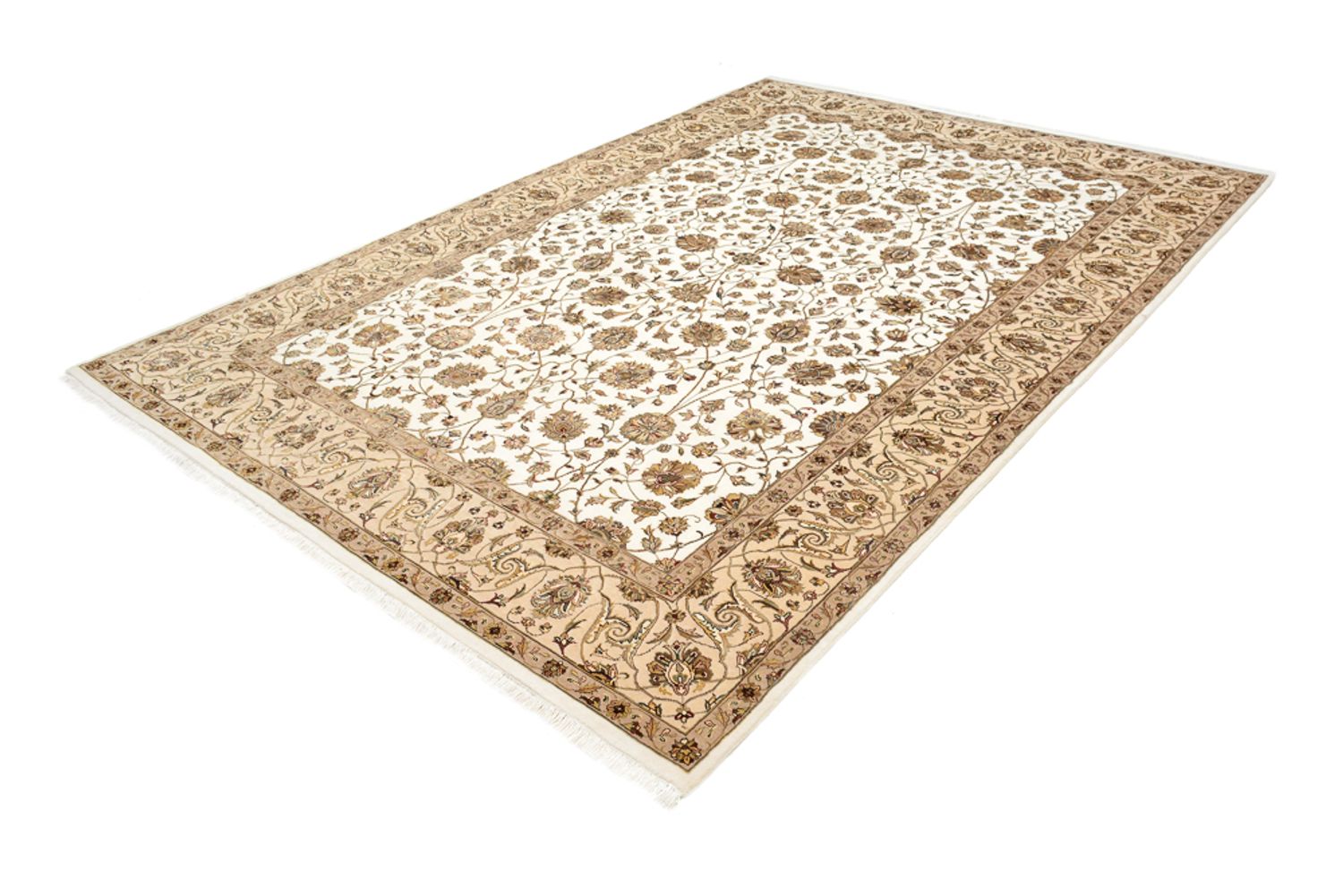 Orientalsk tæppe - Tabriz - 307 x 215 cm - creme