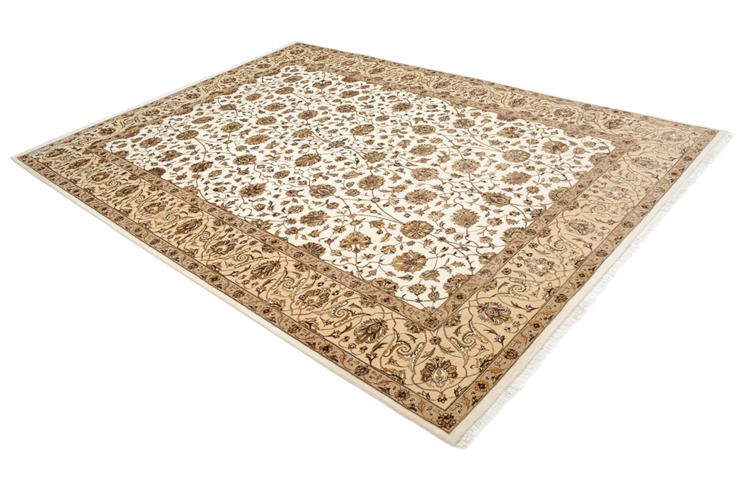 Orientalsk tæppe - Tabriz - 307 x 215 cm - creme