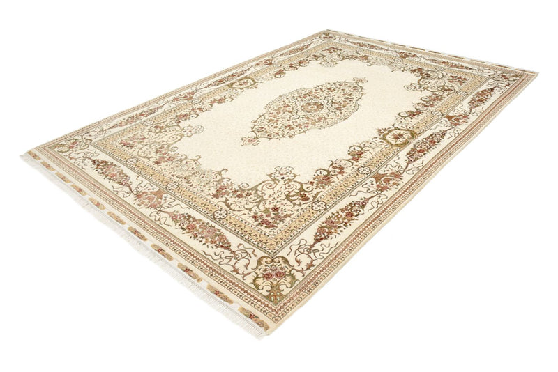Orientalsk tæppe - Tabriz - 304 x 209 cm - creme