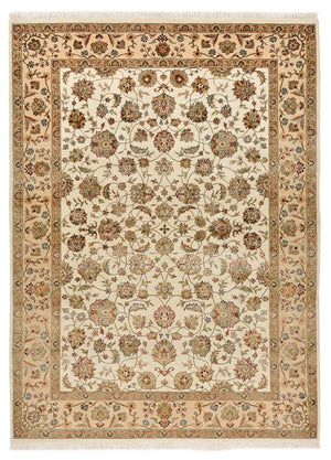 Orientalsk tæppe - Tabriz - 210 x 153 cm - creme
