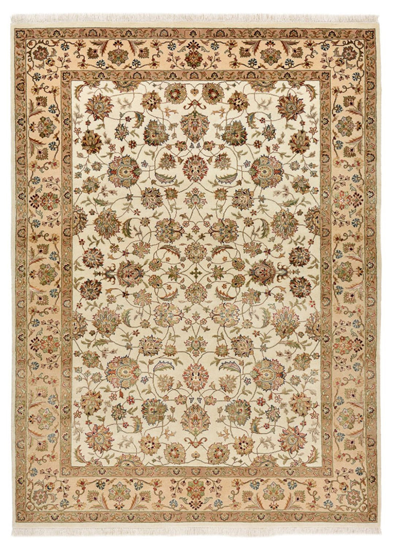Orientalsk tæppe - Tabriz - 210 x 153 cm - creme