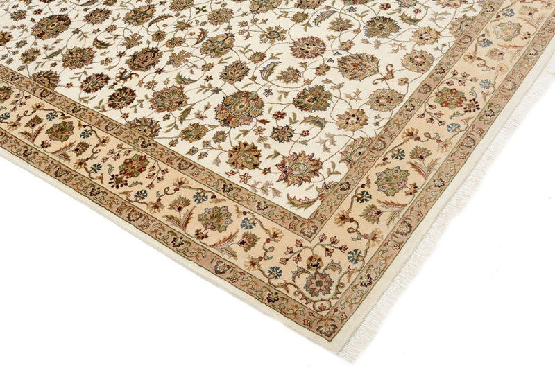 Orientalsk tæppe - Tabriz - 210 x 153 cm - creme