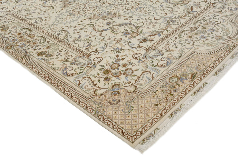 Orientalsk tæppe - Tabriz - 309 x 247 cm - creme