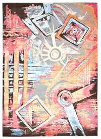 Designer tæppe - 239 x 171 cm - flerfarvet