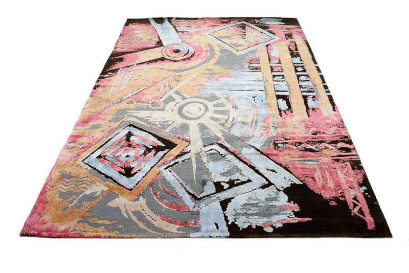 Designer tæppe - 239 x 171 cm - flerfarvet