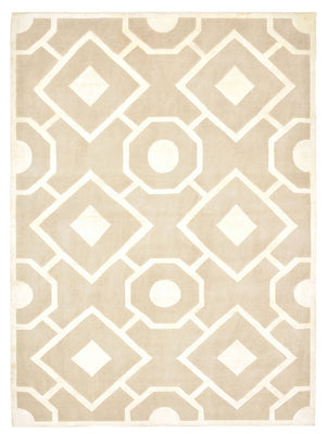 Designer tæppe - 236 x 174 cm - beige