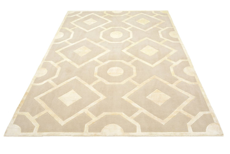 Designer tæppe - 236 x 174 cm - beige