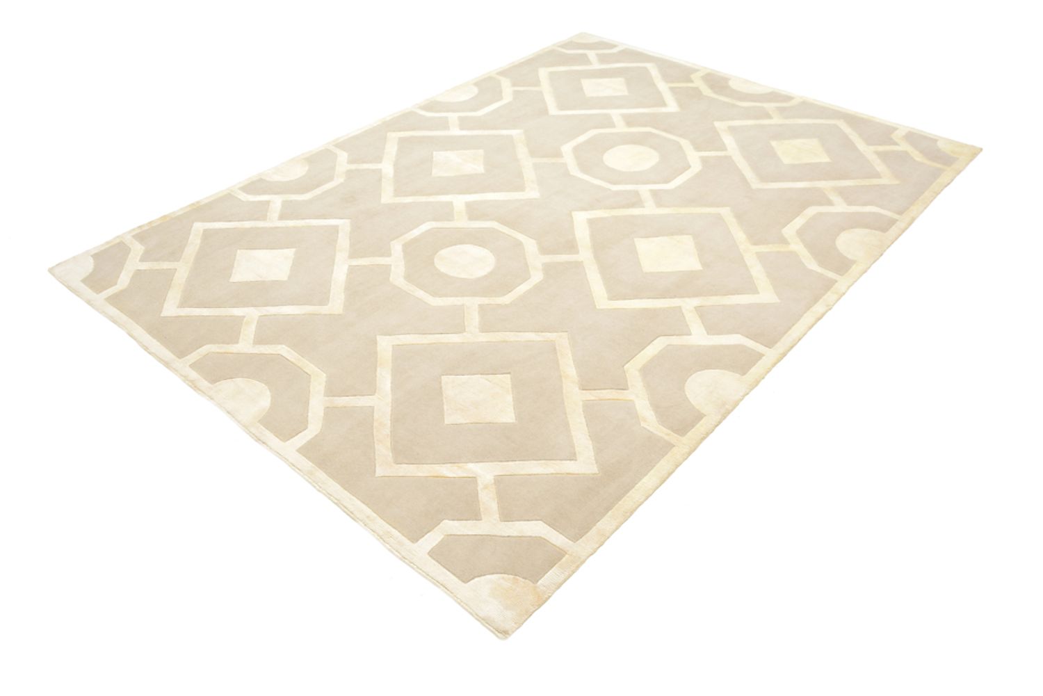 Designer tæppe - 236 x 174 cm - beige