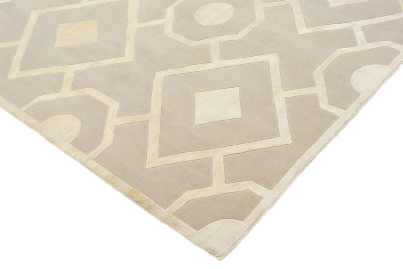 Designer tæppe - 236 x 174 cm - beige