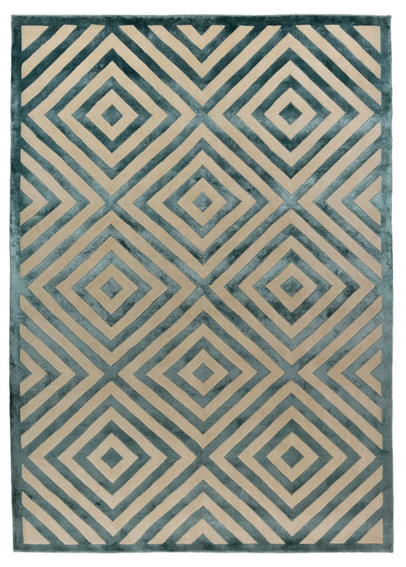 Designer tæppe - 237 x 169 cm - flerfarvet