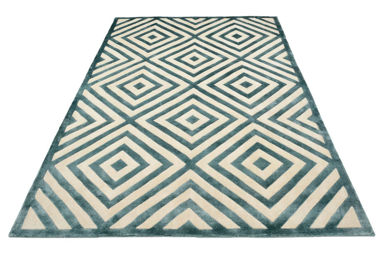 Designer tæppe - 237 x 169 cm - flerfarvet