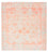 Designer tæppe - 261 x 251 cm - orange