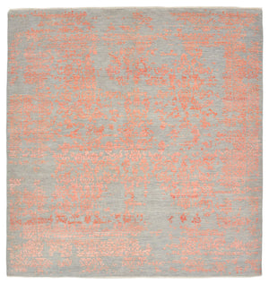 Designer tæppe firkantet  - 257 x 249 cm - orange