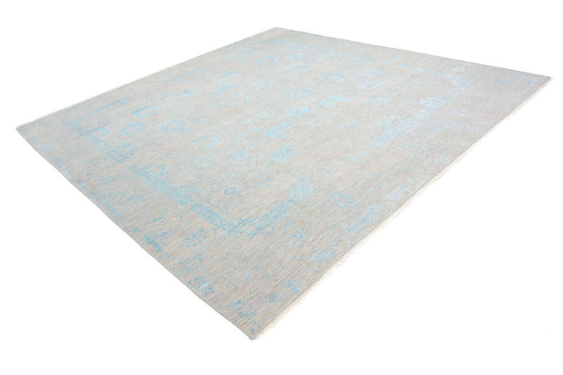 Designer tæppe firkantet  - 301 x 301 cm - lyseblå