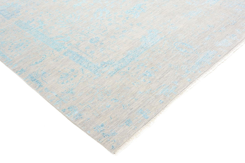 Designer tæppe firkantet  - 301 x 301 cm - lyseblå