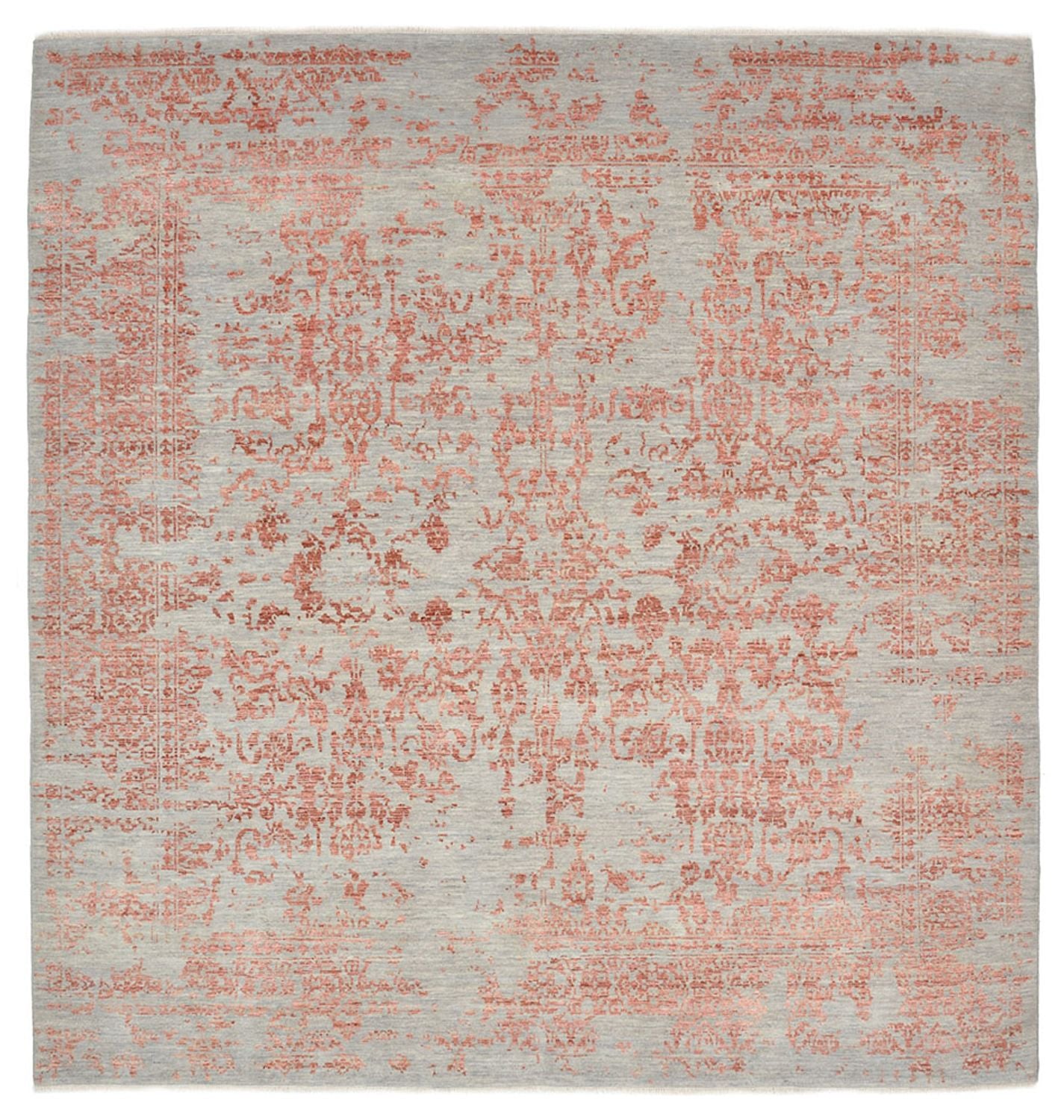 Designer tæppe firkantet  - 309 x 306 cm - rust