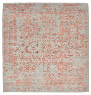 Designer tæppe firkantet  - 309 x 306 cm - rust