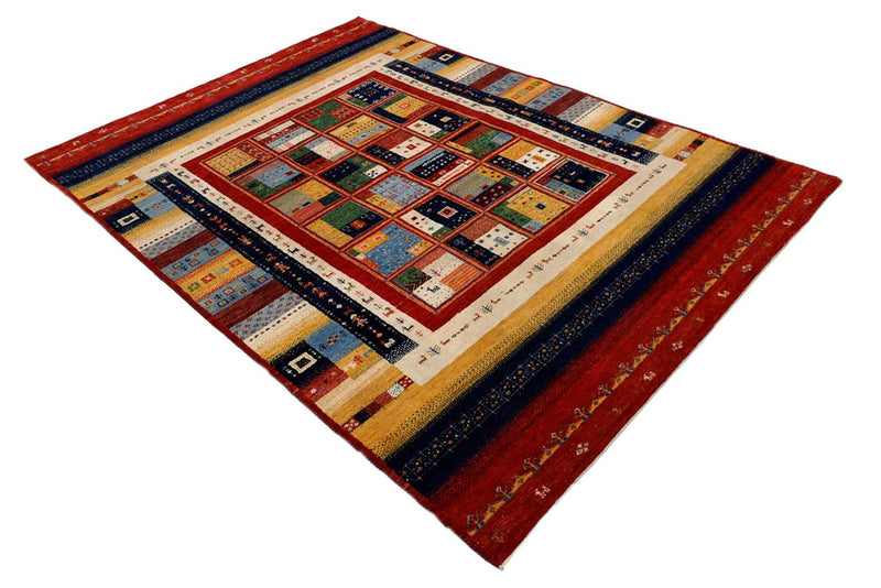 Gabbeh-tæppe - Loribaft Indus - 242 x 173 cm - flerfarvet