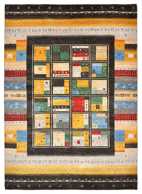 Gabbeh-tæppe - Loribaft Indus - 239 x 173 cm - flerfarvet