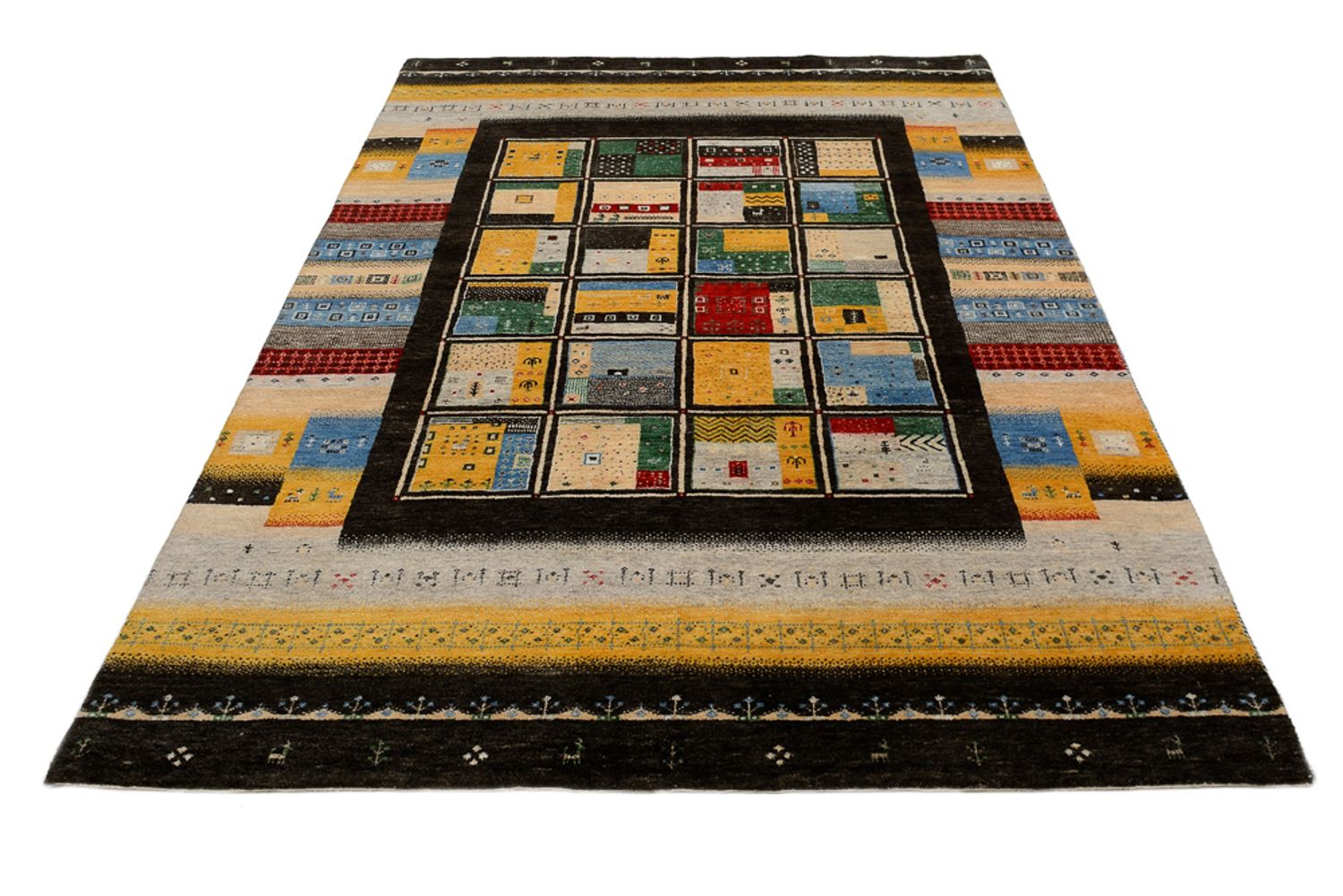 Gabbeh-tæppe - Loribaft Indus - 239 x 173 cm - flerfarvet