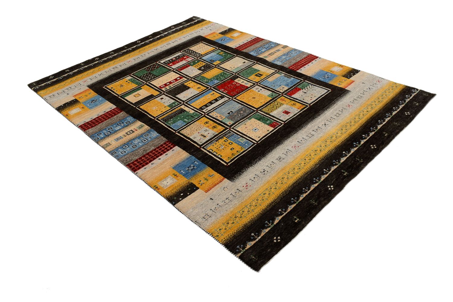 Gabbeh-tæppe - Loribaft Indus - 239 x 173 cm - flerfarvet