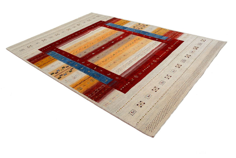 Gabbeh-tæppe - Loribaft Indus - 298 x 207 cm - flerfarvet
