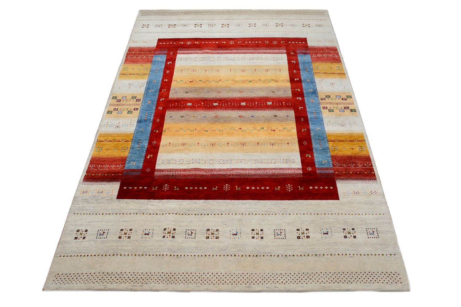 Gabbeh-tæppe - Loribaft Indus - 298 x 207 cm - flerfarvet