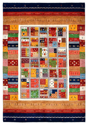 Gabbeh-tæppe - Loribaft Indus - 245 x 170 cm - flerfarvet