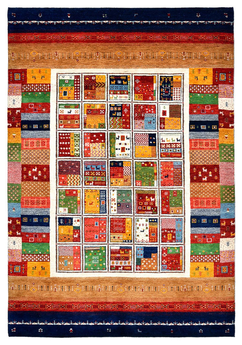 Gabbeh-tæppe - Loribaft Indus - 245 x 170 cm - flerfarvet