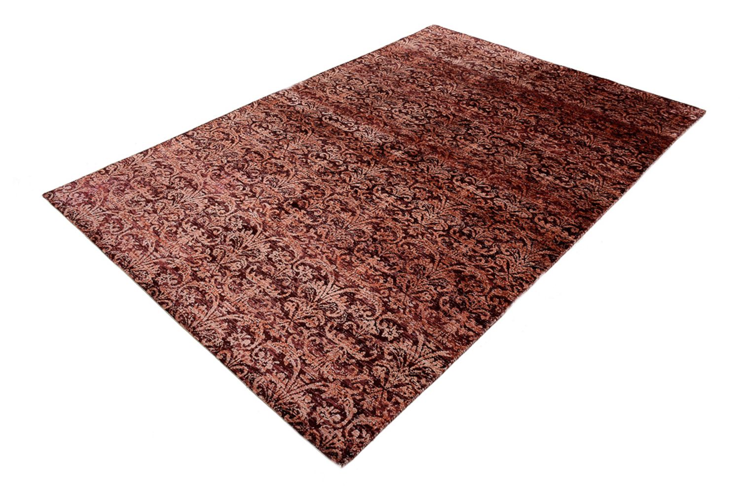 Designer tæppe - 246 x 172 cm - lysrød