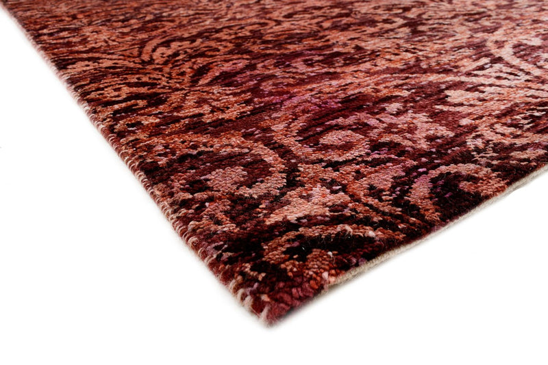 Designer tæppe - 246 x 172 cm - lysrød