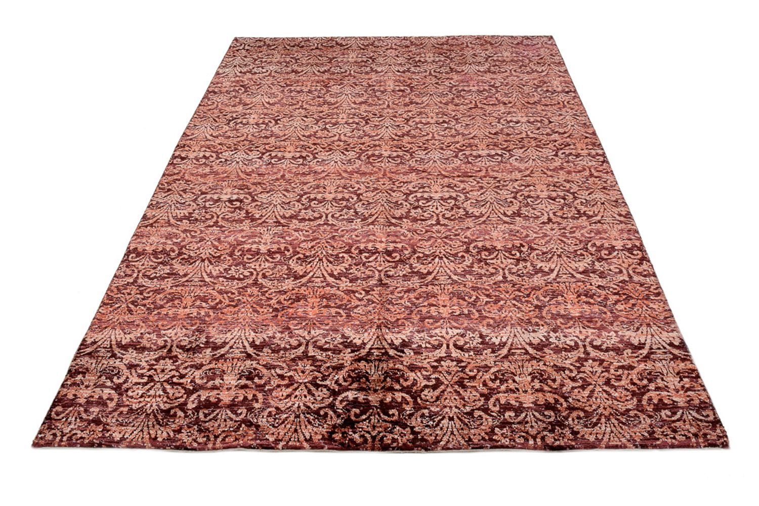 Designer tæppe - 246 x 172 cm - lysrød