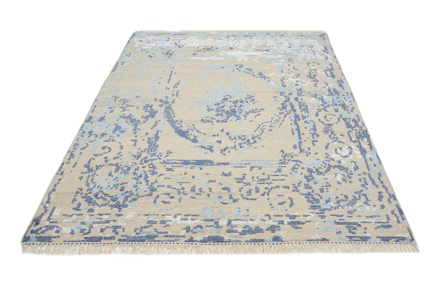 Designer tæppe - 243 x 176 cm - creme