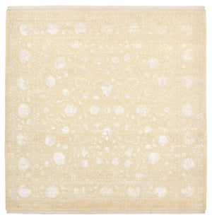 Orientalsk tæppe firkantet  - 253 x 251 cm - lys beige