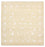 Orientalsk tæppe firkantet  - 253 x 251 cm - lys beige