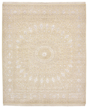 Orientalsk tæppe - 249 x 208 cm - lys beige