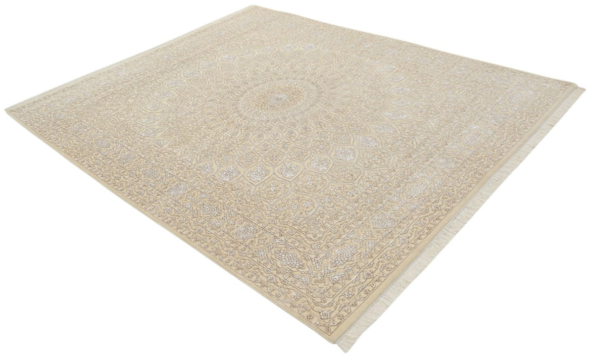 Orientalsk tæppe - 249 x 208 cm - lys beige