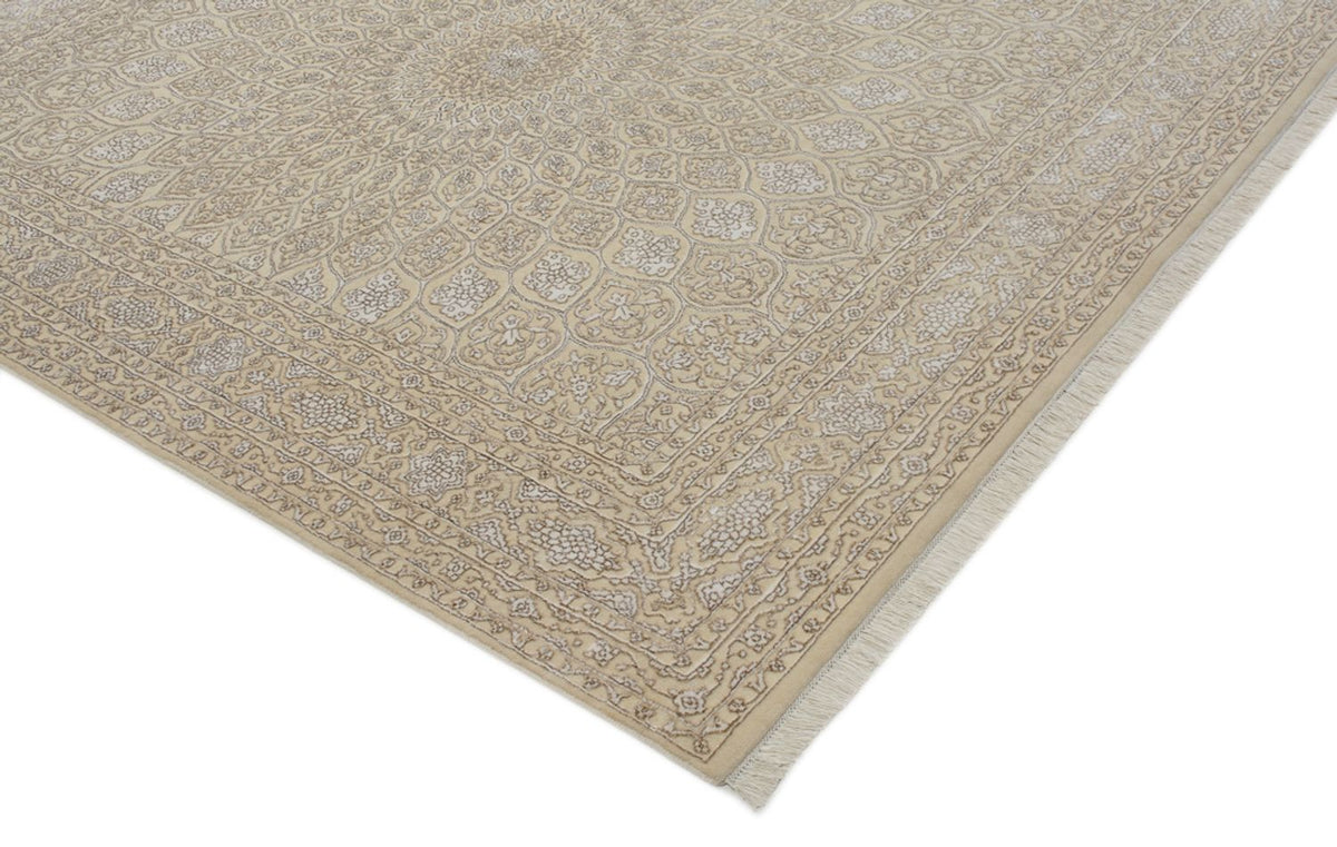 Orientalsk tæppe - 249 x 208 cm - lys beige