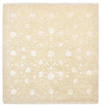 Orientalsk tæppe firkantet  - 206 x 205 cm - lys beige