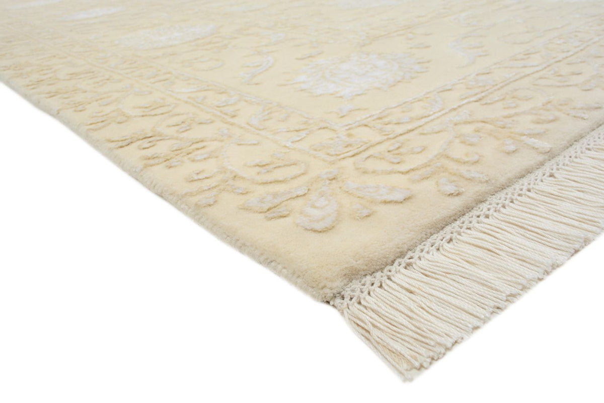 Orientalsk tæppe - 253 x 207 cm - lys beige